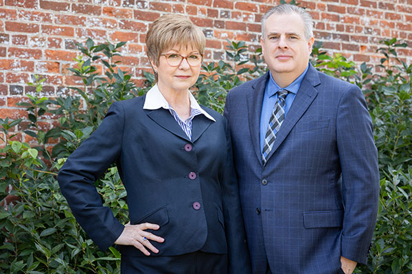 Photo of attorney Kevin K. Shipe and Linda L. Bush;